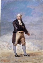 Portrait of Georges Jacques Danton (1759-1794), 1879. Creator: Cyboule, Armand (active 1879).