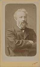 Portrait of Jules Verne (1828-1905), c. 1870. Creator: Photo studio Nadar.