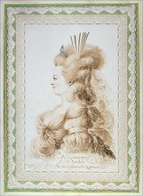 Portrait of Marie Antoinette (1755-1793), Archduchess of Austria and Queen of France..., 1780. Creator: Bernard, Jean-Joseph (1740-1809).
