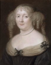 Portrait of Marie de Rabutin-Chantal, Marquise de Sévigné (1626-1696) , ca 1665. Creator: Nanteuil, Robert (1623-1678).