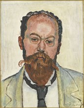 Portrait of Mathias Morhardt (1863-1939), 1913. Creator: Hodler, Ferdinand (1853-1918).