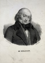 Portrait of Pierre-Jean de Béranger (1780-1857). Creator: Anonymous.
