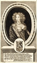Portrait of Sophie Louise of Württemberg-Stuttgart (1642-1702), Margravine..., c. 1680. Creator: Kilian, Philipp (1628-1693).