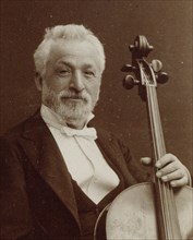 Portrait of the composer and cellist Gaetano Braga (1829-1907) , c. 1875. Creator: Photo studio Nadar.