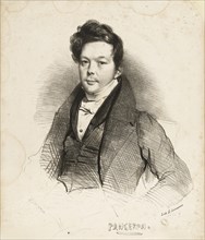 Portrait of the composer Auguste-Mathieu Panseron (1796-1859), 1832. Creator: Devéria, Achille (1800-1857).