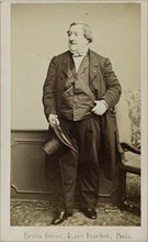 Portrait of the composer Gioachino Antonio Rossini (1792-1868), Early 1860s. Creator: Hanfstaengl, Erwin (1837-1905).