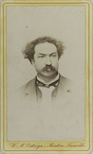 Portrait of the composer Robert Planquette (1848-1903), c. 1880. Creator: Photo studio W.M. Ostroga, Menton  .