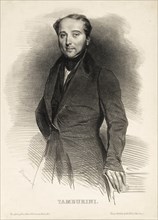 Portrait of the opera singer Antonio Tamburini (1800-1876), 1833. Creator: Devéria, Achille (1800-1857).