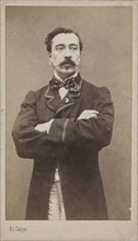 Portrait of the painter Alfred Stevens (1828-1906), c. 1870. Creator: Carjat, Étienne (1828-1906).