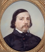 Portrait of the poet Théophile Gautier (1811-1872), 1850. Creator: Riesener, Léon (1808-1878).