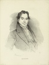 Portrait of the singer and composer Gioseffo Catrufo (1771-1851) , 1830. Creator: Devéria, Achille (1800-1857).