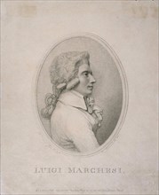 Portrait of the singer Luigi Marchesi (1754-1829), 1790. Creator: Schiavonetti, Luigi (1765-1810).