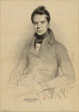 Portrait of the violinist and composer Antoine Bessems (1806-1868), 1832. Creator: Devéria, Achille (1800-1857).