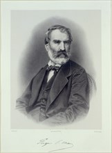 Portrait of the writer Eugène Pelletan (1813-1884). Creator: Guillon, Adolphe (1829-1896).
