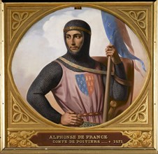 Prince Alphonse of Poitiers (1220-1271), Count of Toulouse, 1837. Creator: Decaisne, Henri (1799-1852).