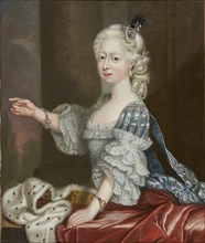 Princess Augusta Frederica of Great Britain (1737-1813), duchess of Brunswick-Wolfenbuttel. Creator: Frye, Thomas (1710-1762).