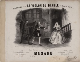 Quadrille for Le Violon du Diable by Cesare Pugni, ca. 1849. Creator: Coindre, Victor (1816-1896).