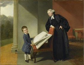 Reverend Randall Burroughes and his son Ellis, 1769. Creator: Zoffani, Johann (1733-1810).