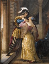 Romeo and Juliet, before 1881. Creator: Hayez, Francesco (1791-1882).