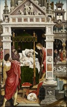 Scene from the life of Saint Roch, 1517. Creator: Orley, Everaert (Everard), van (c. 1490-1527).