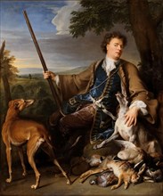 Self-Portrait in Hunting Dress, ca 1699. Creator: Desportes, Alexandre François (1661-1743).