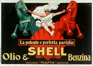 Shell Olio & Benzina, 1927. Creator: D'Ylen, Jean (1886-1938).