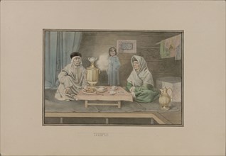 Tatar women , 1862. Creator: Znamensky, Mikhail Stepanovich (1833-1892).