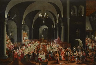 The Feast of Belshazzar, First third of 17th cen. Creator: Master of Belshazzar's Feast (active 1st quarter of the 17th century).