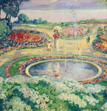 The Flower Garden. Creator: Lebasque, Henri (1865-1937).