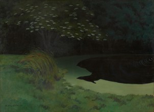 The Pond (Honfleur), 1909. Creator: Vallotton, Felix Edouard (1865-1925).