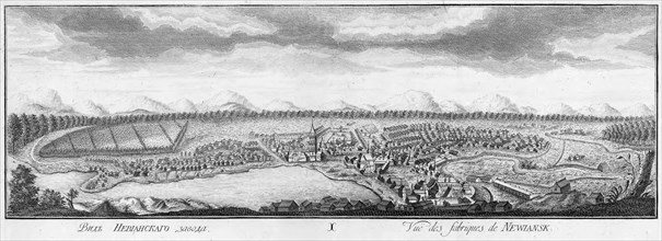 View of Nevyansk Ironworks, 1769. Creator: Chelnakov, Nikita Fyodorovich (1734-1790).