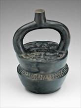 Stirrup Spout Vessel in Form of Stacked Bowls of Food, 100 B.C./A.D. 500. Creator: Unknown.
