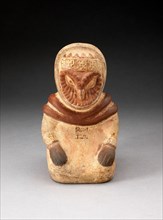 Vessel with Missing Spout in the Form of a Seated Anthropomorphic Owl, 100 B.C./A.D. 500. Creator: Unknown.