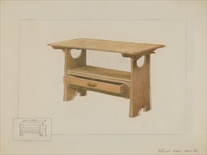 Kitchen Bench Table, c. 1936. Creator: Vincent P. Rosel.
