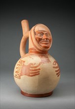 Vessel in the Form of a Figure with Sculpted Head and Arms and Hands Painted on..., 100 B.C./A.D. 50 Creator: Unknown.