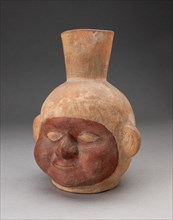 Jar in Form of a Human Head with Large Cheeks, 100 B.C./A.D. 500. Creator: Unknown.