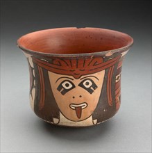 Cup Depicting Costumed Ritual Performer, 180 B.C./A.D. 500. Creator: Unknown.