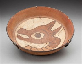 Plate Depicting Head of Llama on Interior, 180 B.C./A.D. 500. Creator: Unknown.