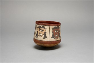 Jar with Repeating Depiction of Trophy Heads, 180 B.C./A.D. 500. Creator: Unknown.