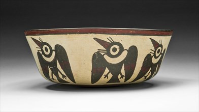 Bowl Depicting Vencejo Birds, 180 B.C./A.D. 500. Creator: Unknown.