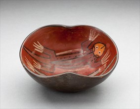 Small Inset Side Bowl Depicting a Pair of Lizards in the Interior, 180 B.C./A.D. 500. Creator: Unknown.