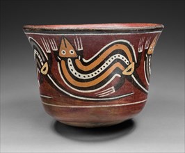 Cup Depicting Abstract Lizards, 180 B.C./A.D. 500. Creator: Unknown.