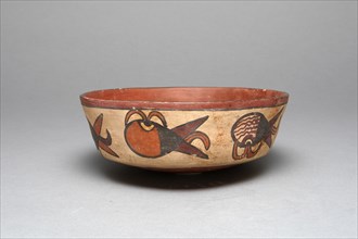 Bowl Depicting Abstract Motifs, Possibly Representing Sprouting Seeds, 180 B.C./A.D. 500. Creator: Unknown.
