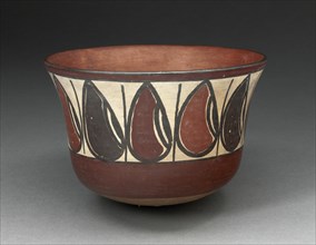 Bowl Depicting Band of Abstract Beans or Seeds, 180 B.C./A.D. 500. Creator: Unknown.