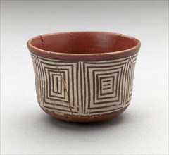 Bowl with Repeated Concentric Squared Motifs, 180 B.C./A.D. 500. Creator: Unknown.