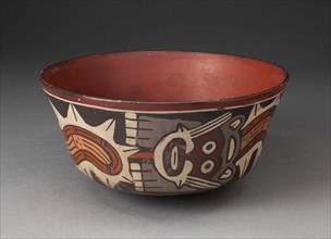 Bowl Depicting Composite Feline and Serpent, 180 B.C./A.D. 500. Creator: Unknown.