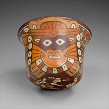 Cup Depicting a Ritual Performer Wearing a Feline Mask, 180 B.C./A.D. 500. Creator: Unknown.