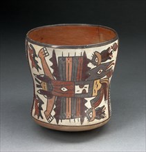 Bowl Depicting Abstract Being with Bird Attributes and Human Legs, 180 B.C./A.D. 500. Creator: Unknown.