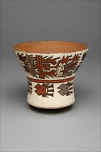Open-Neck Cup Depicting Abstract Figures and Decapitated Heads, 180 B.C./A.D. 500. Creator: Unknown.