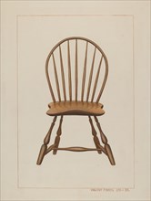 Windsor Fan-back Chair, c. 1938. Creator: Vincent P. Rosel.
